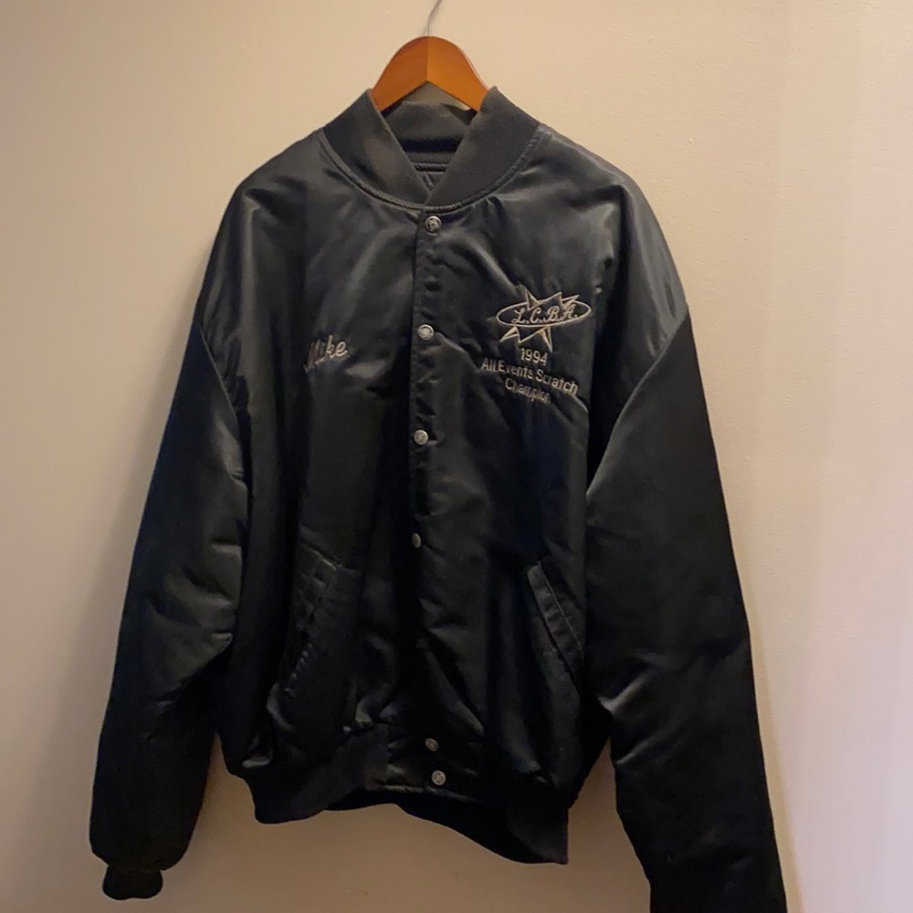 Vintage 1994 Bowling Championship jacket.  This bowler scored 8 perfect games!